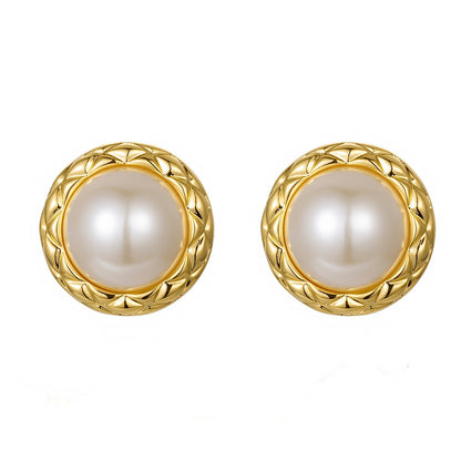 Women's Imitation Pearl Exaggerated Korean Style High Earrings