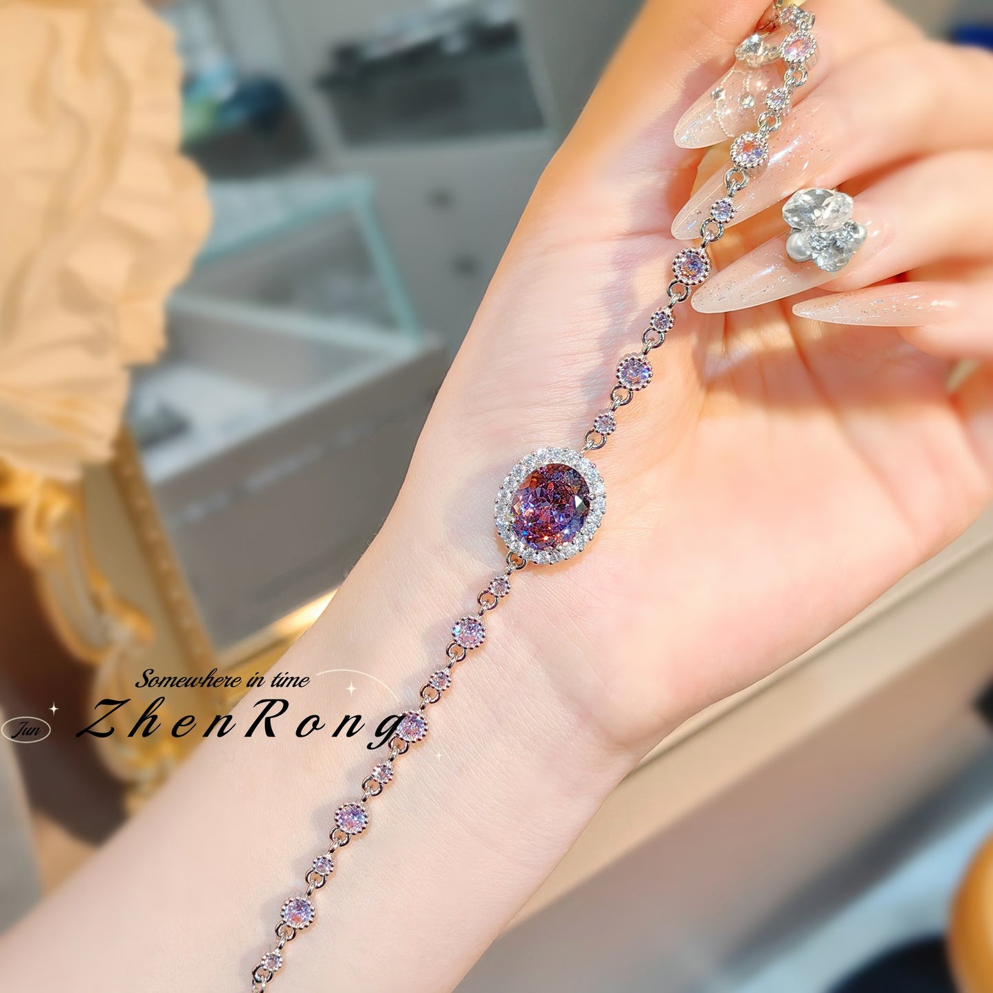 Women's Exquisite Diamond Dry Rose Light Luxury High-grade Bracelets