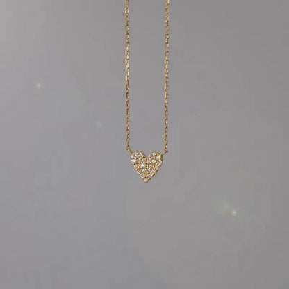 Full Diamond Zirconium Classic Simple Advanced Gifts Necklaces
