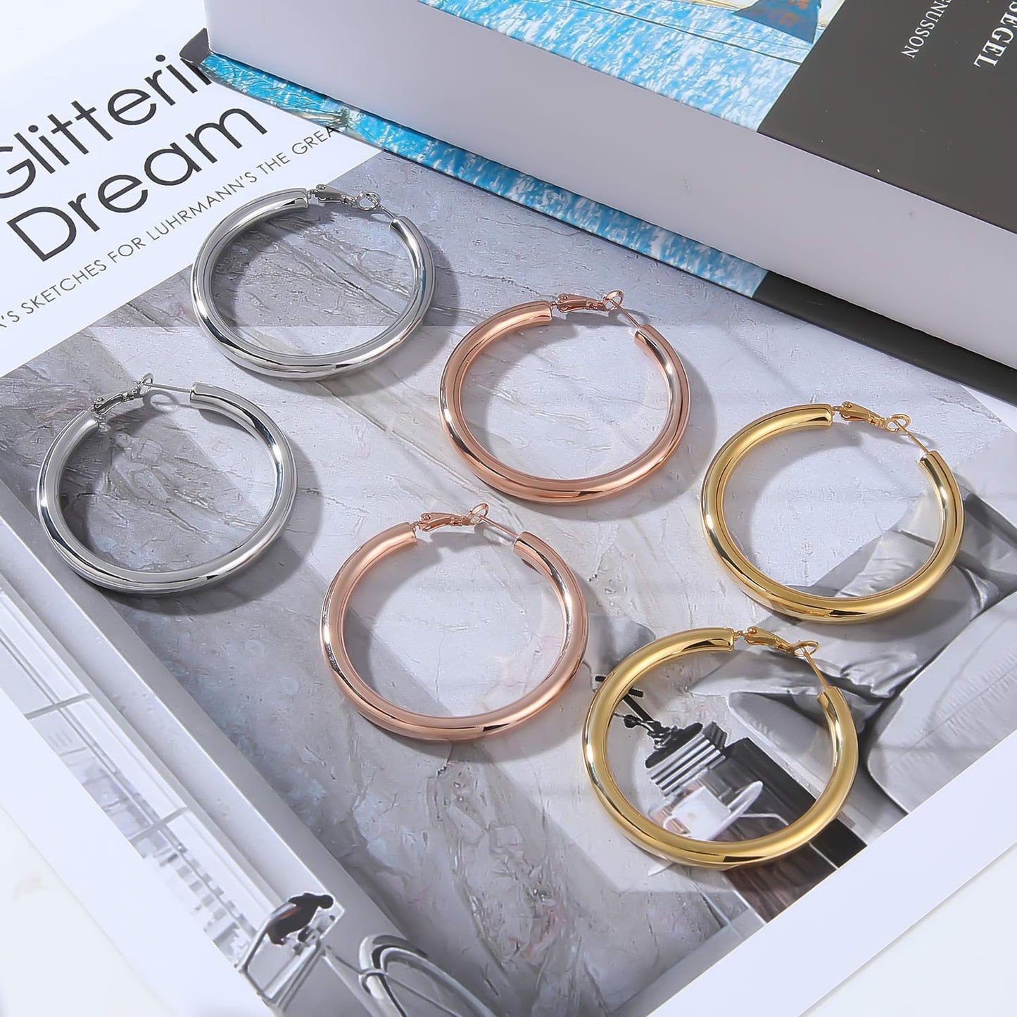 Needle Real Gold Plating Hollow Brass Rings
