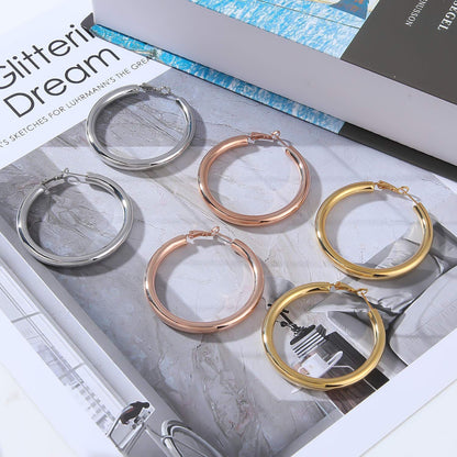 Needle Real Gold Plating Hollow Brass Rings