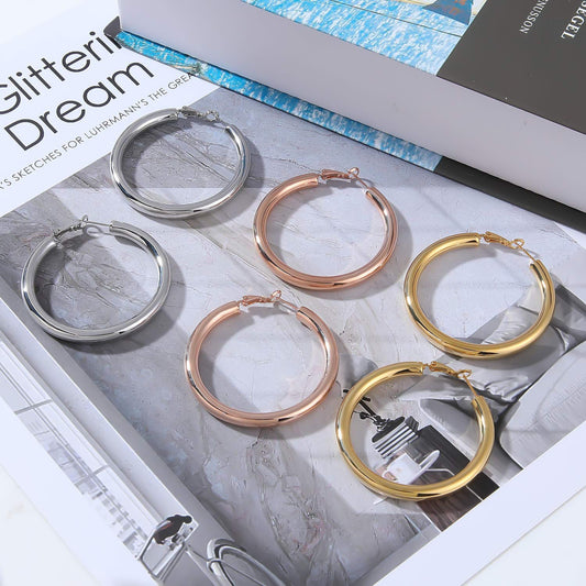 Needle Real Gold Plating Hollow Brass Rings