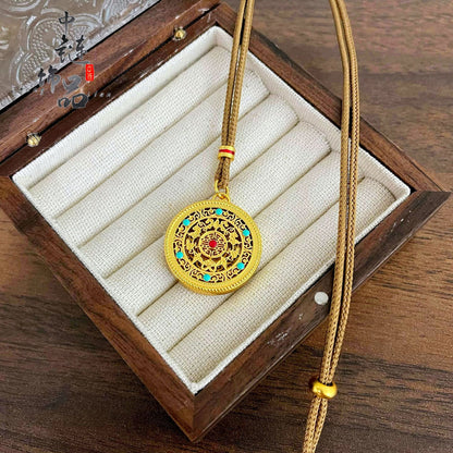 Color Retaining Ancient Style Alluvial Enamel Pendants