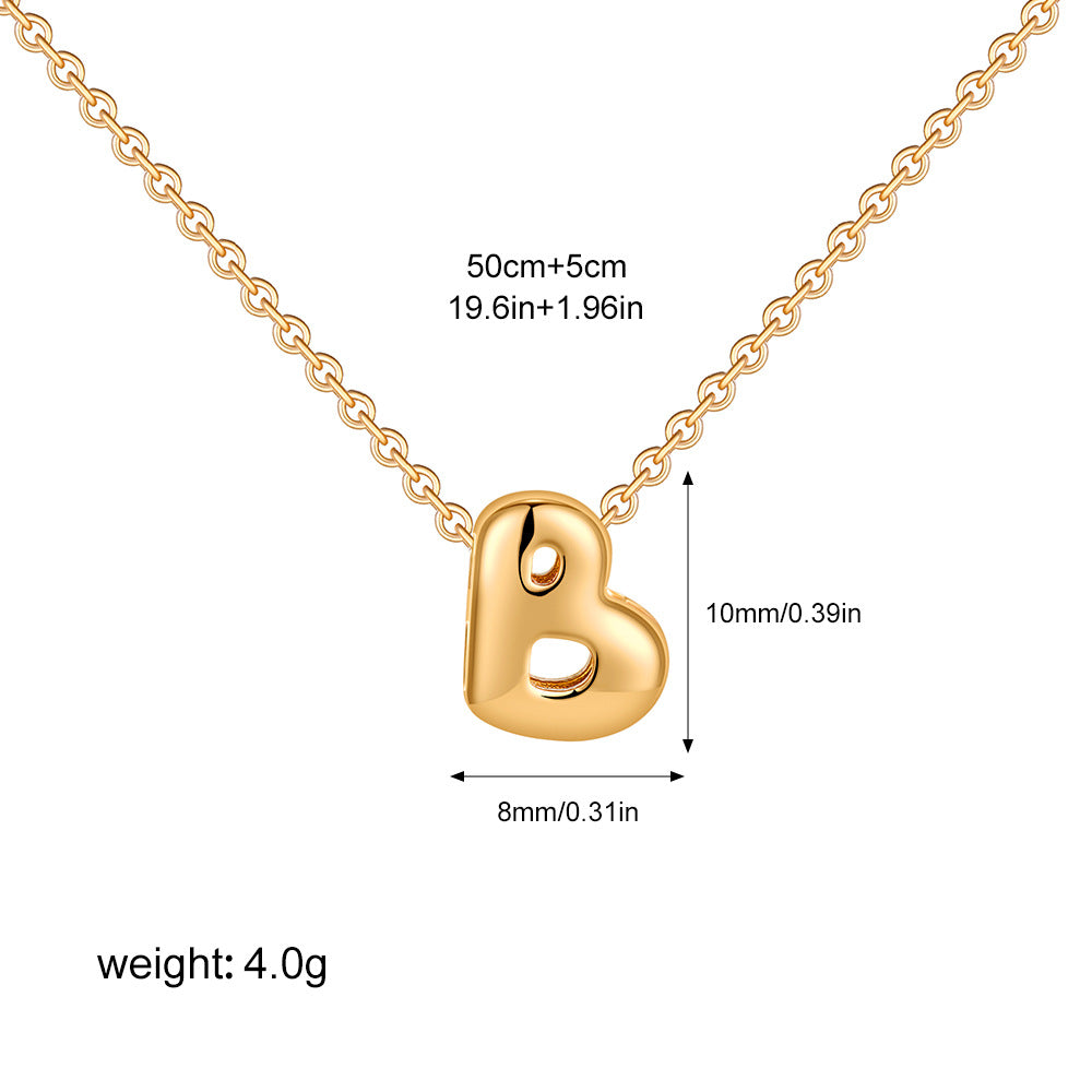 English Letter Simple High-grade Stainless Steel Necklaces