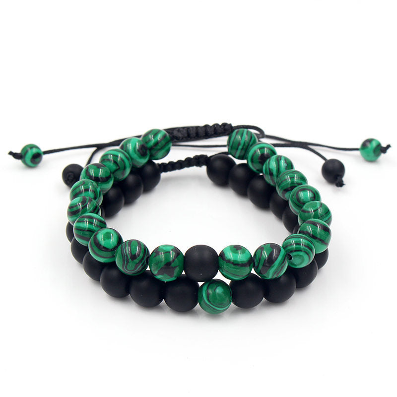 Combination Haematite Evil Eye Trendy Retro Bracelets