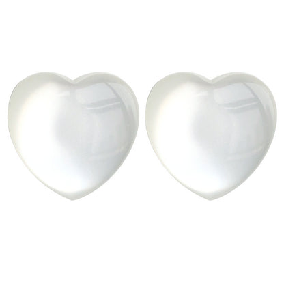 Women's Moonlight Opal Glossy Peach Heart Fairy High Earrings