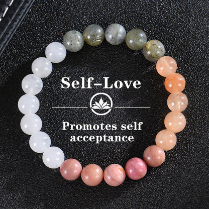 Bohemian Colorful Stone Tigereye Crystal String Beads Bracelets