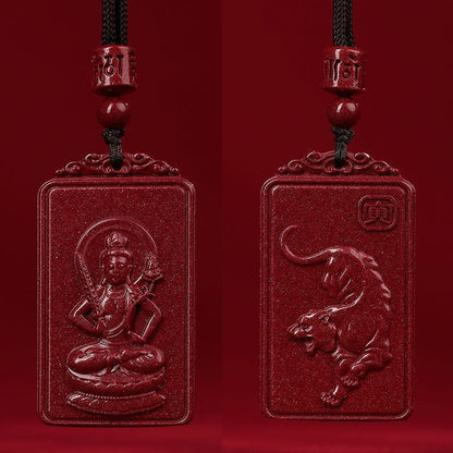 Women's & Men's Zodiac Dragon Patron Year Of Birth Buddha Life Necklaces