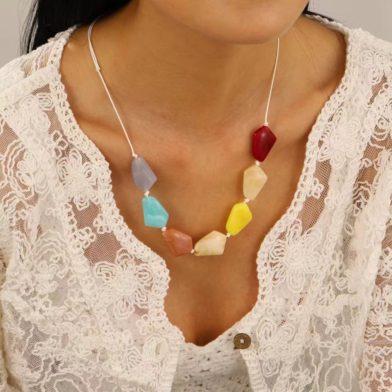 Women's Line Retro Free Knotted Simple Fashion Temperament Necklaces