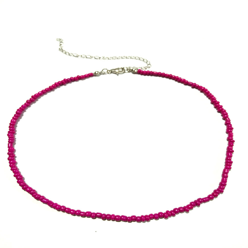 Bohemian Short Handmade Fashion Color Beaded Necklaces