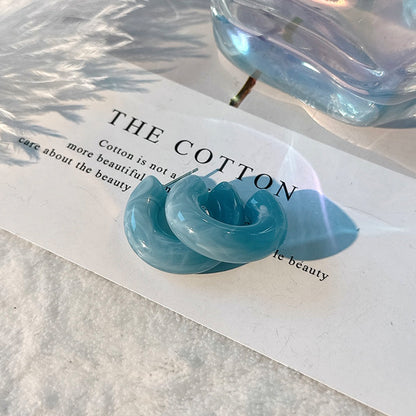Fashion Design Candy Color Chain Female Dopamine Rings