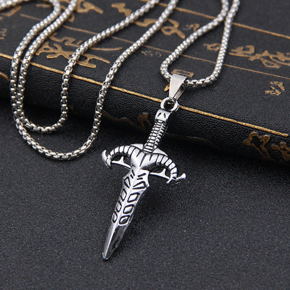 Men's Chain Hip Hop Style Titanium Steel Couple Necklaces