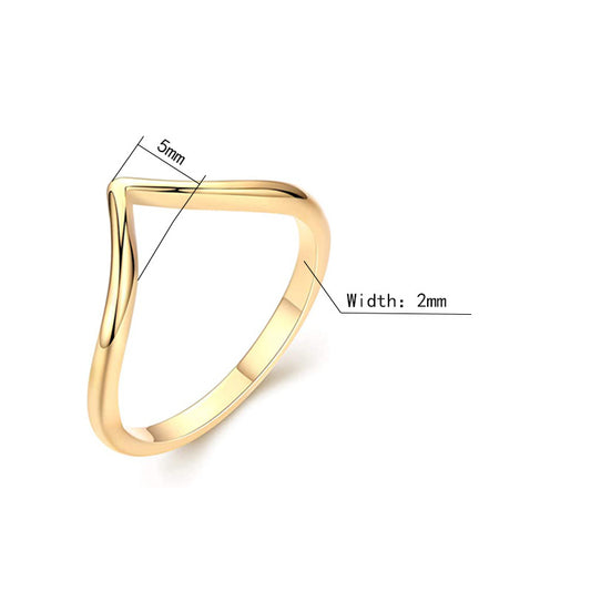 Women's Peach Heart Shaped Love Titanium Steel Glossy Rings