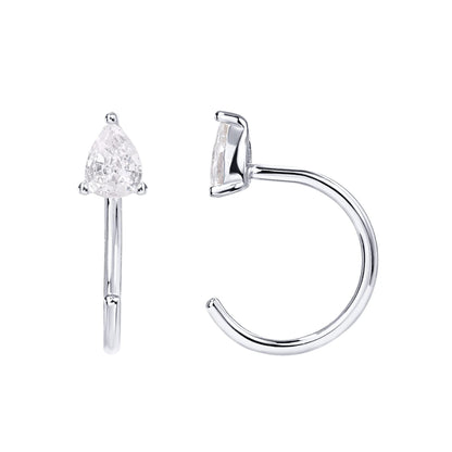 Semicircle Piercing Simple Style Ear Hook Earrings