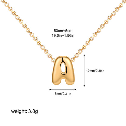 English Letter Simple High-grade Stainless Steel Necklaces