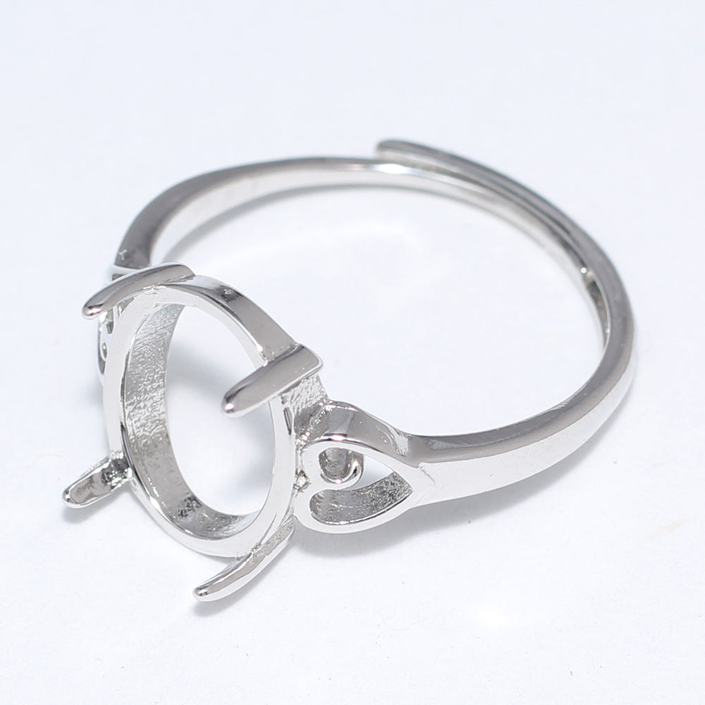 Frame Open Mouth Autumn Copper Alloy Electroplating Sier Rings
