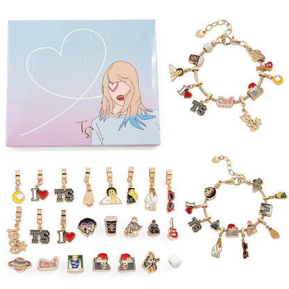 Taylor Accessories Grid Christmas Advent Blind Box Bracelets