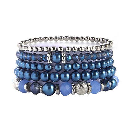 Gift Fashion Simple Crystal Beaded Stretch Bracelets