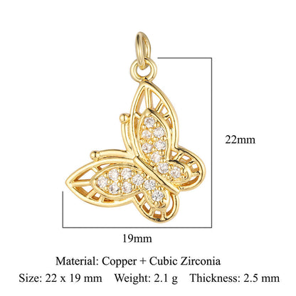 Cat Snake Copper Zircon Ornament Accessories Pendants