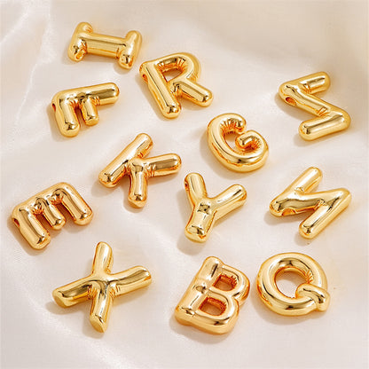 Women's Gold Balloon Glossy English Letter Fashion Pendants