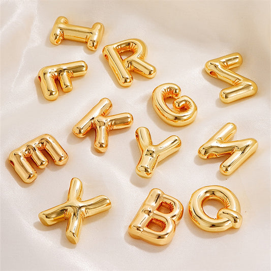 Women's Gold Balloon Glossy English Letter Fashion Pendants