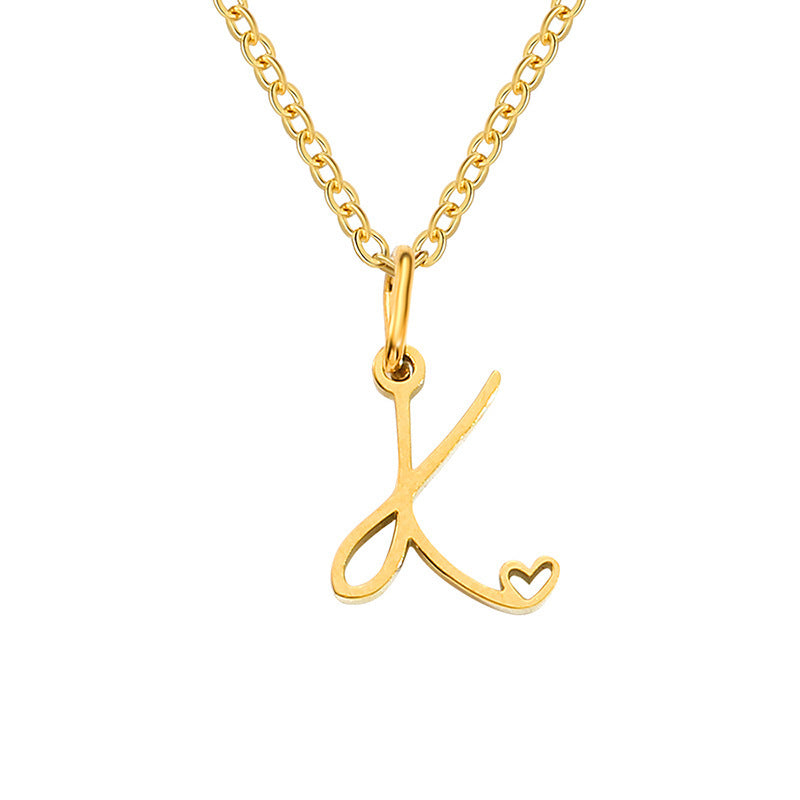 Letter Female Personalized Minority Clavicle Chain Pendants