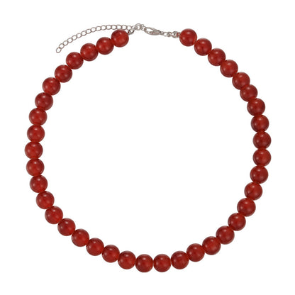 Chinese Style Red Beaded Accessories High Necklaces