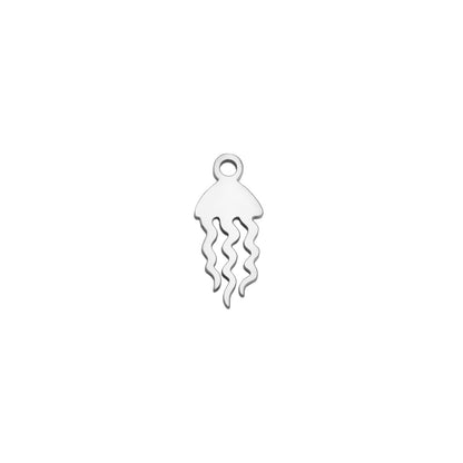 Stainless Steel Charm Animal Blinds Flower Leaf Jewelry Rings