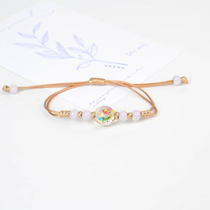 Flower Plant Real Woven Plum Blossom Bracelets