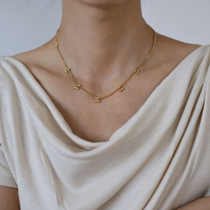 Clavicle Niche Vacation Style Fruit Cherry Titanium Necklaces