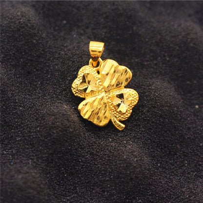 Gold Love Long Water Drop Clavicle Pendants