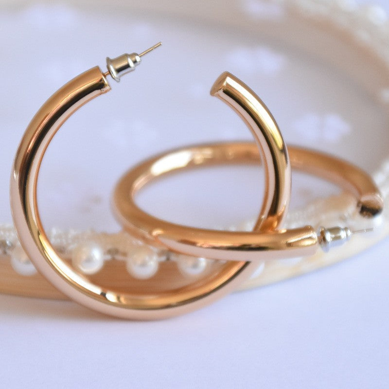 Needle Real Gold Plating Hollow Brass Rings