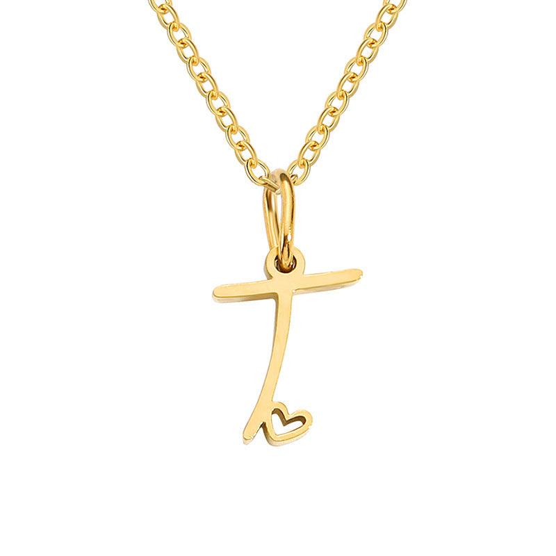 Letter Female Personalized Minority Clavicle Chain Pendants