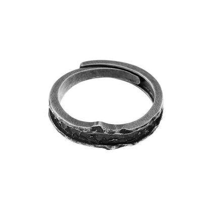 Simple Personalized Cold Style Retro Distressed Rings