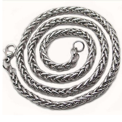 Men's Small Jewelry Accessories Basket Chain Stainless Necklaces