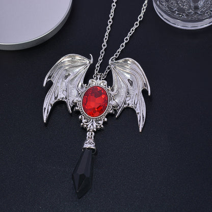 Gothic Halloween Retro Victorian Bat Wings Purple Necklaces