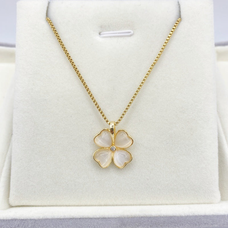 Plated Gold Korean Style Sweet Simple Necklaces