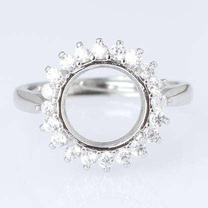 Frame Open Mouth Autumn Copper Alloy Electroplating Sier Rings