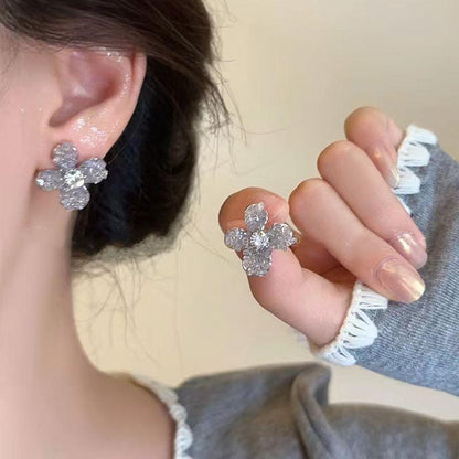 Affordable Luxury Fashion High-grade Small Fresh Flower Earrings