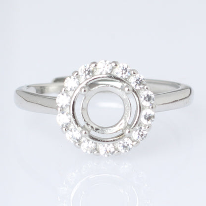 Frame Open Mouth Autumn Copper Alloy Electroplating Sier Rings