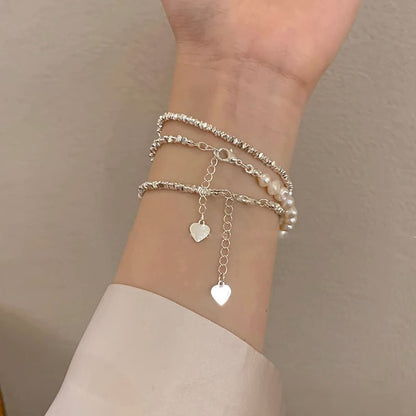 Women's Of Sier Baroque Freshwater Pearl For Light Bracelets