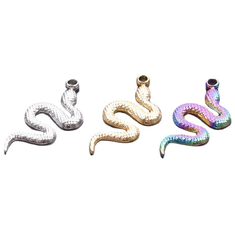 Sier Golden Snake Titanium Colorful Metal Pendants