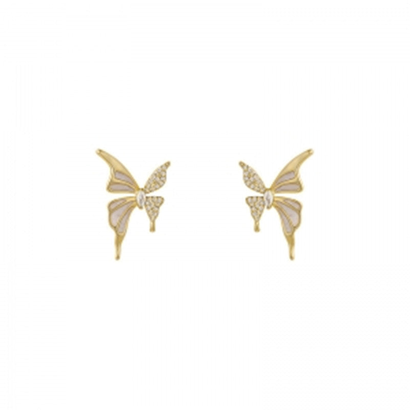 Women's Korean Style Small Exquisite Butterfly Light Earrings