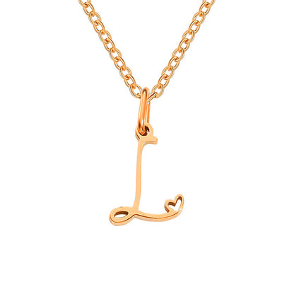 Letter Female Personalized Minority Clavicle Chain Necklaces