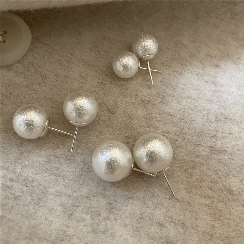 Cotton Vintage Texture Pearl Grace Ear Entire Earrings