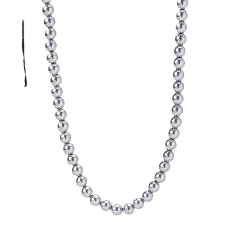 Women's Gray Pearl Light Luxury Sweater Chain Retro Necklaces