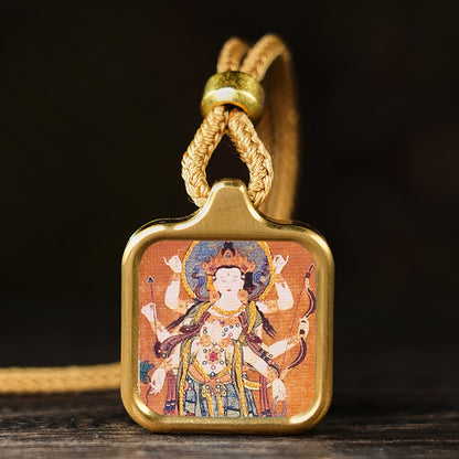 Bodhisattva Dragon Yellow God Of Wealth Necklaces