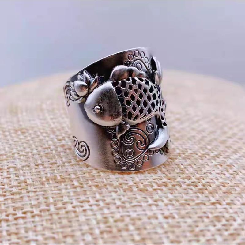 Prime Sier Copper Coins With More Koi Fish Rings