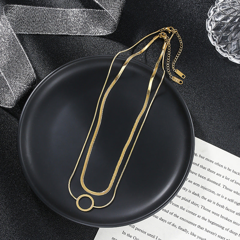 Graceful Exquisite Cold Wind Clavicle Chain Necklaces