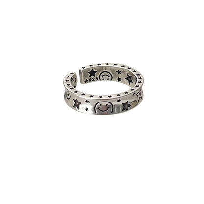 Lan Sier Niche Starry Sky Design Female Rings